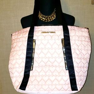 Betsy Johnson Puff Heart Tote